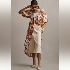 Pilcro denim midi skirt